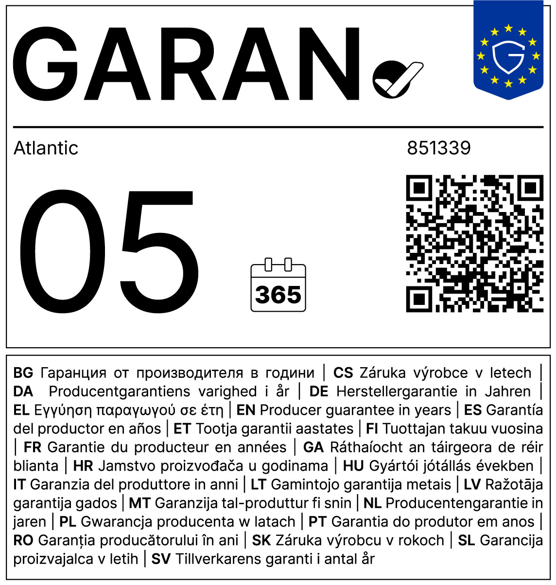 GARAN етикет