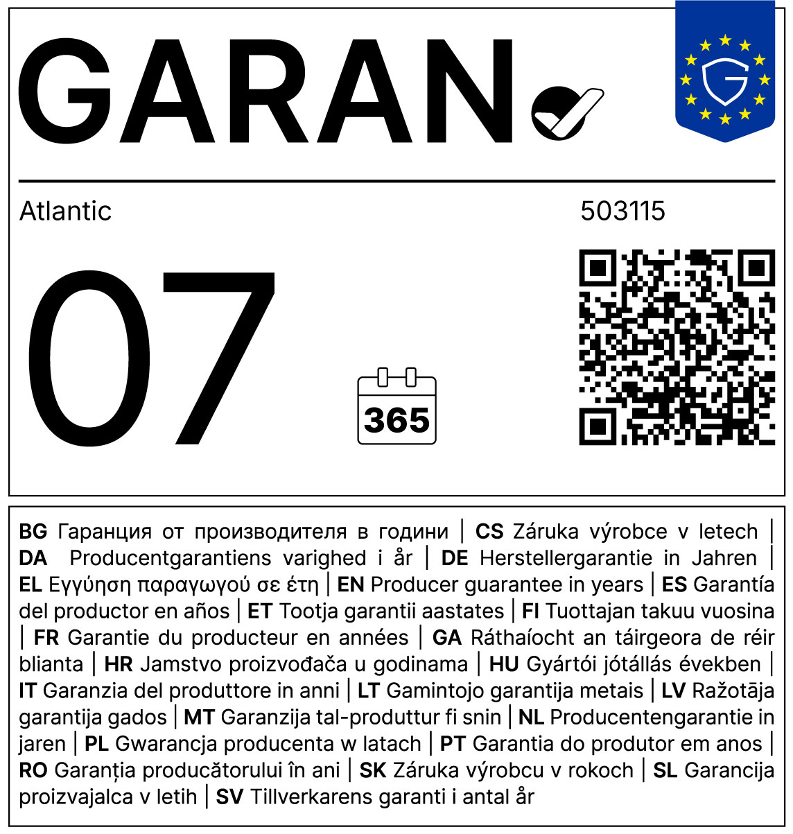 GARAN етикет